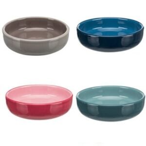 Trixie Plain Ceramic Cat Bowl for Short-Nosed Breeds