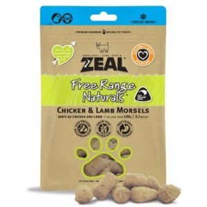 Zeal Free Range Naturals Chicken and Lamb Morsels 100G