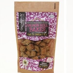 Green&Wilds Roll Bakes Salmon Dog Treats 150G
