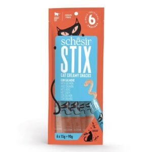 Schesir Stix Creamy Salmon Cat Treats 6x15g