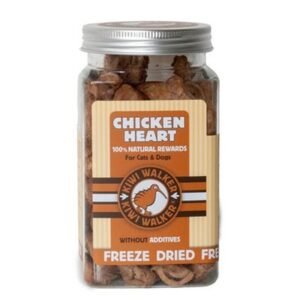 Kiwi Walker Freeze Dried Chicken Heart Snack for Cats & Dogs