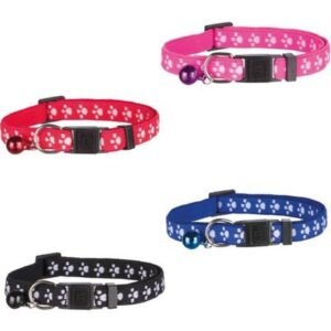 Trixie Paw Motif Elastic Cat Collar