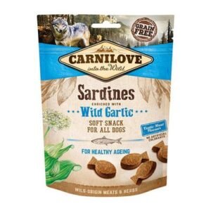 Carnilove Sardines Enriched with Wild Garlic Soft Snack Dog Treats 200G