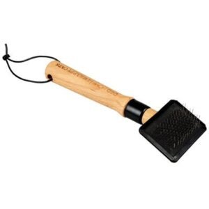 D&D Home I Love Happy Cats Arthur Wood Slicker Brush for Cats 17x6x3.5cm