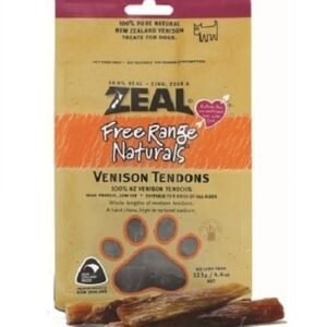 Zeal Pet Food Free Range Naturals Venison Tendons Dog Treats 125G