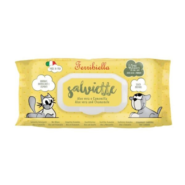 Ferribiella Aloe-Chamomile Pet Disposable Wet Wipes