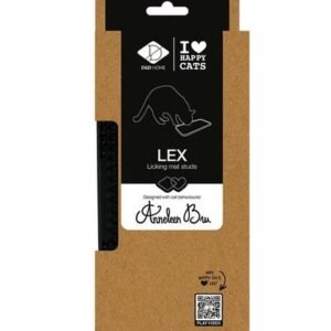 D&D Home I Love Happy Cats Lex Licking Mat Studs for Cats 10x20x1.3cm