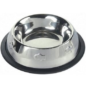 Trixie Fish Print Embossed Stainless Steel Bowl for Cats 200ml