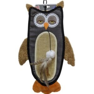 GiGwi Owl Cat Scratcher with Catnip Toy