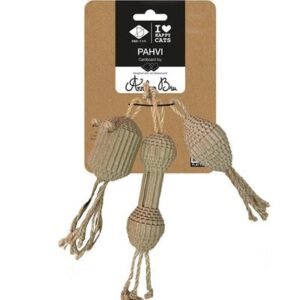 D&D Home I Love Happy Cats Pahvi Cardboard Cat Toy 16x3x3cm