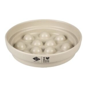 D&D Home I Love Happy Cats Sue Slow Feeder Dot Cat Bowl 20x20x4.5cm