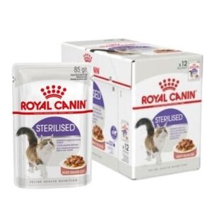 Royal Canin Sterilised Chunks In Gravy Adult Wet Cat Food 12x85g