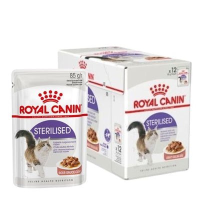 Royal Canin Sterilised Chunks In Gravy Adult Wet Cat Food 12x85g