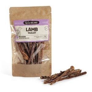 Wild Balance Natural Snack Lamb Gullet for Dogs 50G