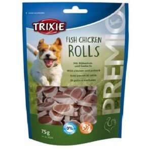 Trixie Premio Fish Chicken Rolls Dog Treats 75G