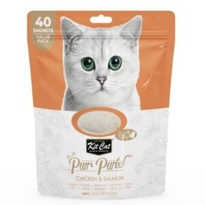 Kit Cat Puree Chicken & Salmon Cat Treats 600G
