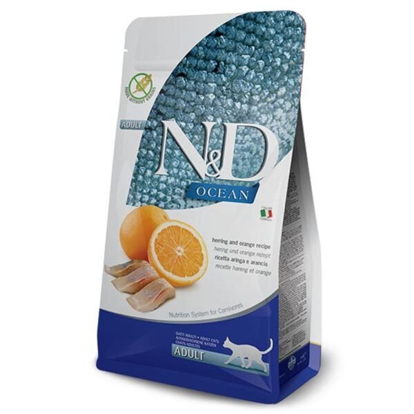 Farmina N&D Ocean Herring and Orange Adult Dry Cat Food