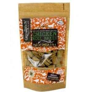 Green&Wilds Roll Bakes Chicken Dog Treats 150G