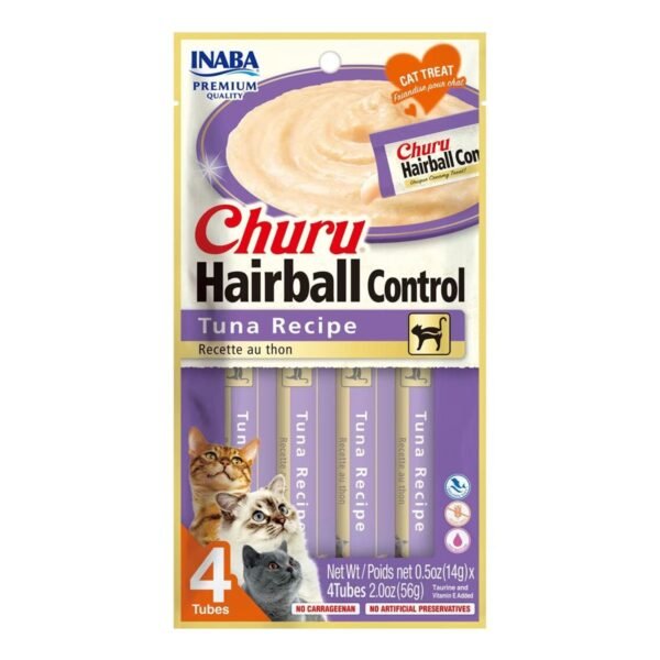 Inaba Churu Hairball Control Chicken Recipe Cat Treats 4x14g
