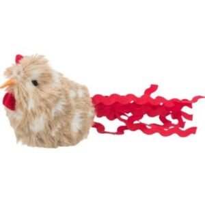 Trixie Plush Chicken with Sound Toy for Cats 8cm