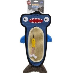GiGwi Alligator Cat Scratcher with Catnip Toy