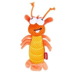 Gigwi Dental Mesh Shrimp Toy for Cats 15cm