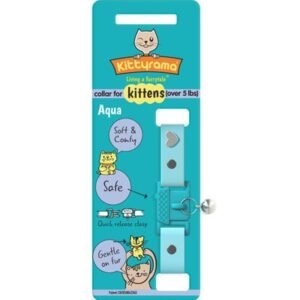 Kittyrama Aqua Kitten Collar 14.5cm - 18.5cm