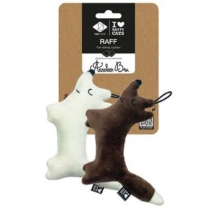 D&D Home I Love Happy Cats Raff Fox Kicking Cushion Cat Toy 16x12x3cm