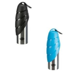 Trixie Stainless Steel Bottle with Bowl for Dogs