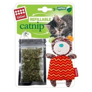 Gigwi Bear with Refillable Catnip Cat Toy 12x3x9.6cm
