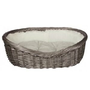 Trixie Grey Wicker Baskets for Dogs & Cats