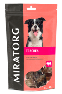 Miratorg Dried Beef Trachea Dog Treats 50G