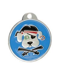 GoScribe Pet Tag Pirate Dog 2.5x2.2cm