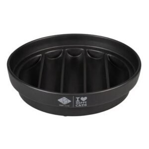 D&D Home I Love Happy Cats Sue Slow Feeder Wave Cat Bowl 20x20x4.5cm