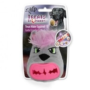 all for paws Treat Hider Squirrel Toy for Dogs 4.5x8x12cm